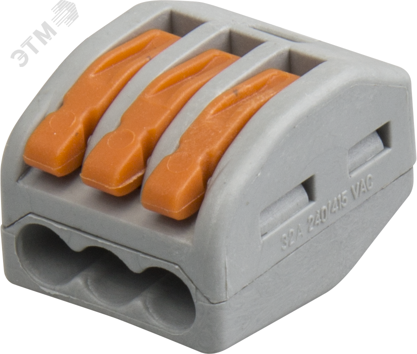 Изображение товара Клеммы монтажные Navigator 71 787 NTC-R-3-r (5 шт/упак) для надежного соединения проводов