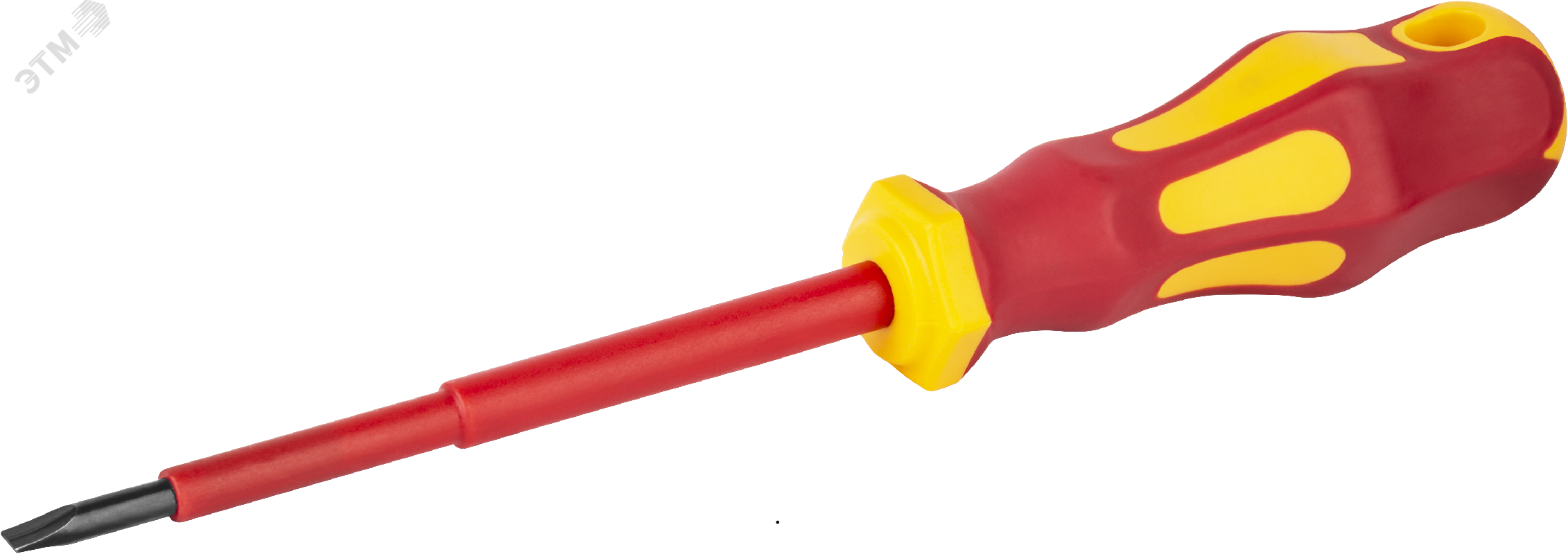 Изображение товара Отвертка диэлектрическая 3x75 прямошлицевая 1000В (шт)