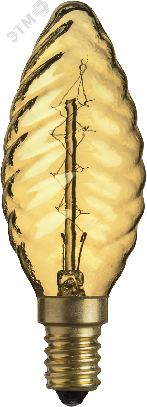 Изображение товара Декоративная лампа накаливания 40 Вт E14 винтаж золото для интерьера