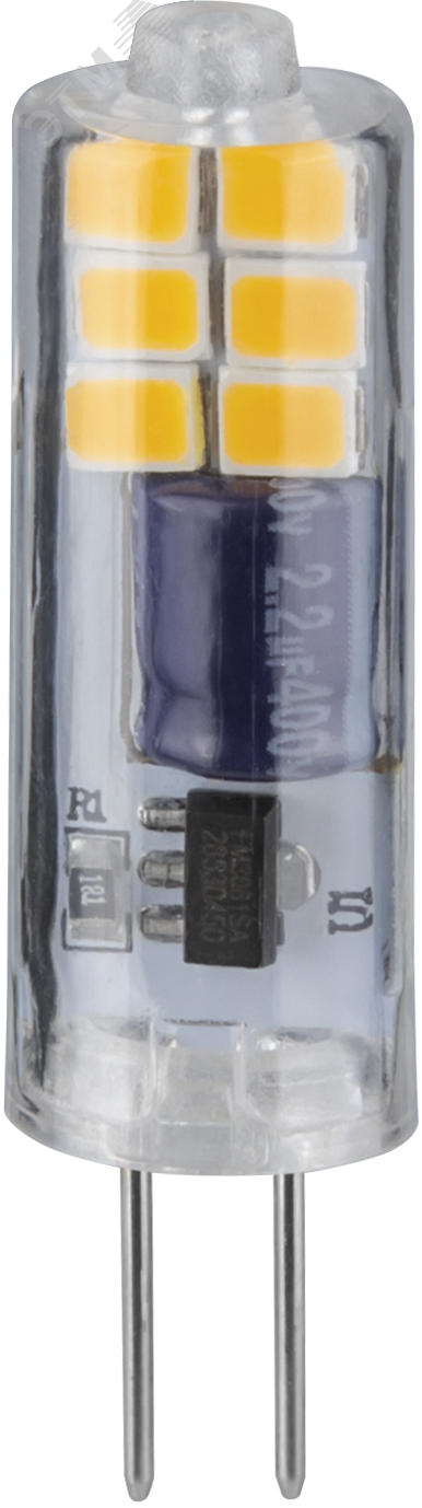 Изображение товара Лампа светодиодная LED 2.5вт 230в G4 дневной капсульная