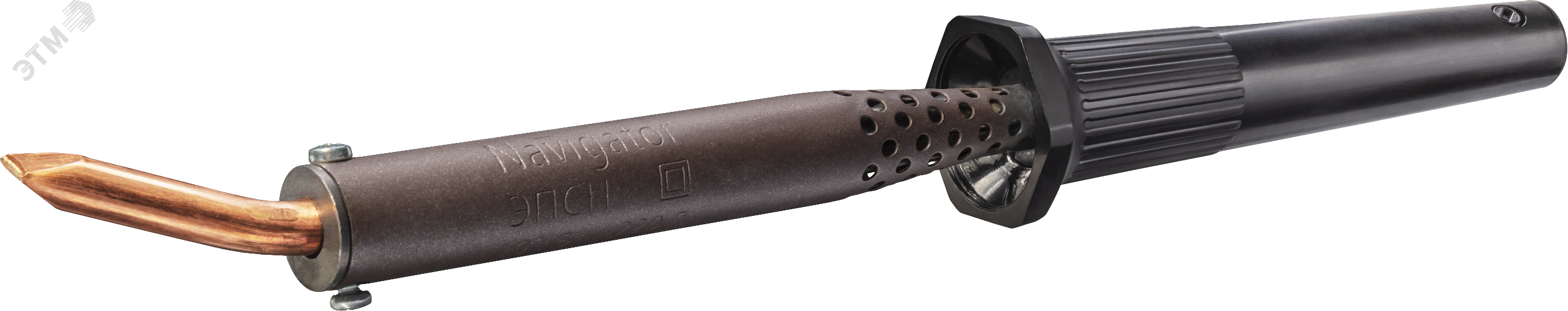 Изображение товара Паяльник пластиковая ручка клин изогнутый NSE-Pes02-80W-СI (шт)