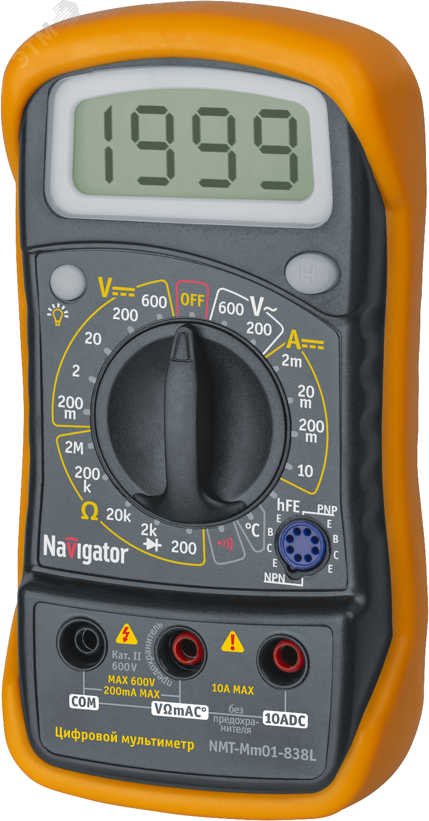 Изображение товара Мультиметр цифровой Navigator NMT-мм01-838L (838L) (шт)