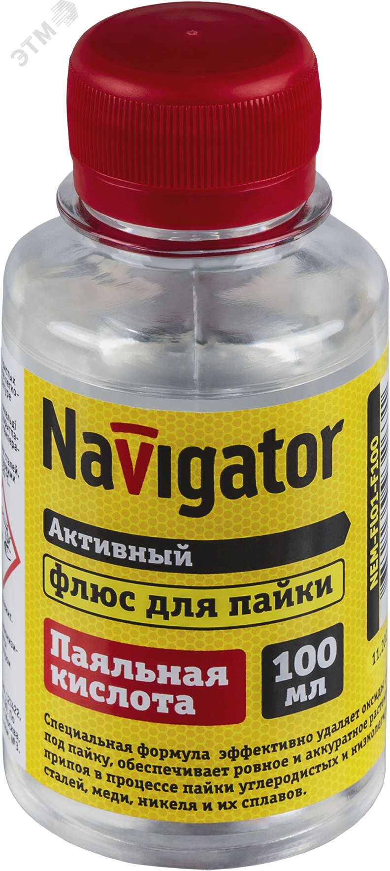Изображение товара Флюс 93 263 NEM-Fl01-F100 (паяльная кислота, 100 мл) (шт)