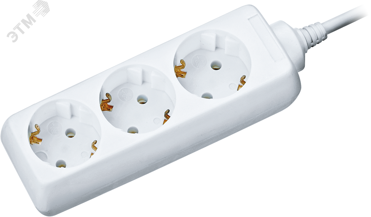 Изображение товара Удлинитель бытовой Navigator серия NPE-S 1.5м 3 розетки IP20