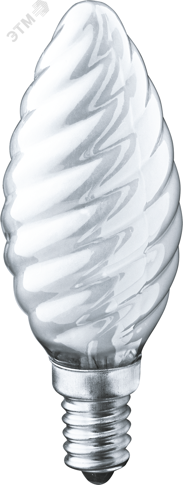 Изображение товара Лампа накаливания декоративная ДС 60вт B35 230в Е14 матовая витая (шт)