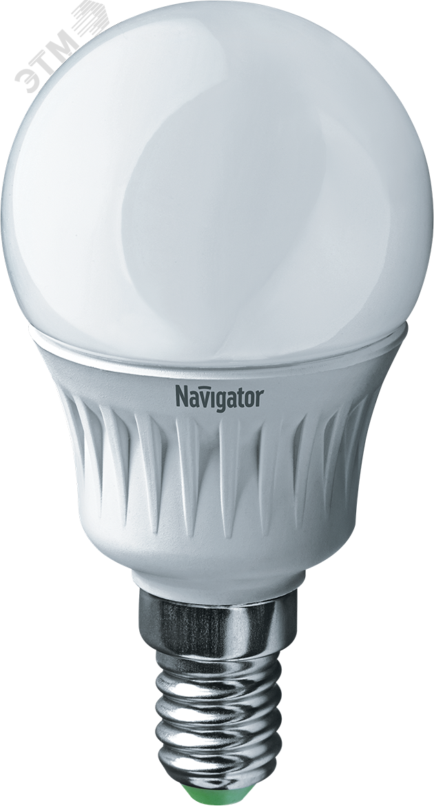 Лампа светодиодная LED 5вт E14 белая шар артикул 94478 Navigator Group ...