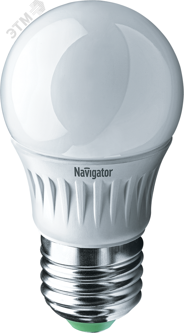 Изображение товара Лампа светодиодная LED 5 Вт E27 белая шар Navigator