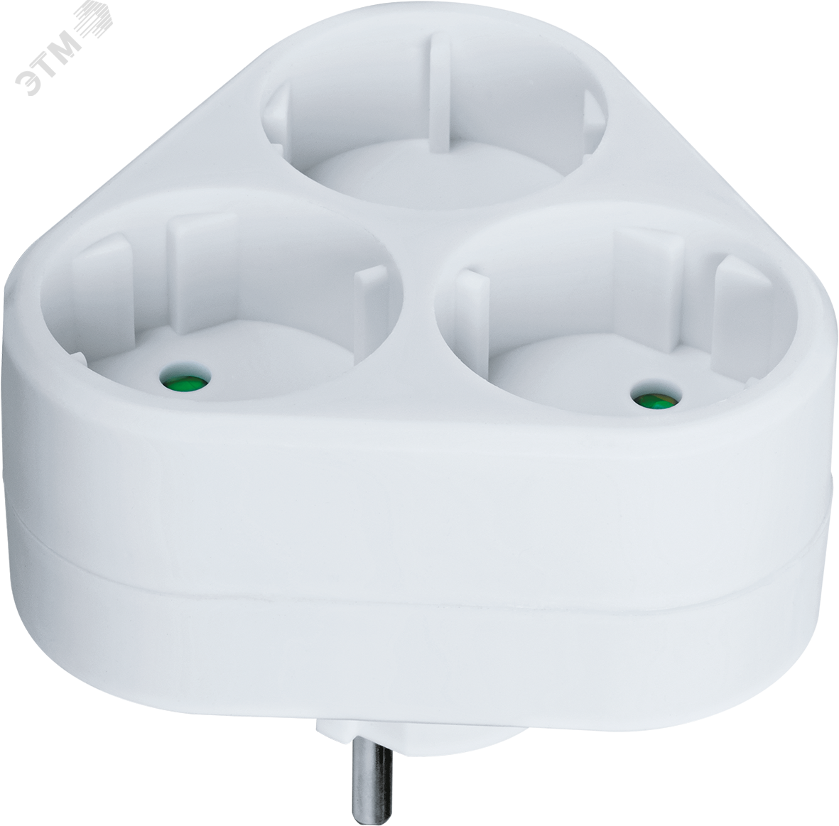 Изображение товара Разветвитель Navigator 94 694 NAD-S-3X-WH на 3 гнезда без заземления