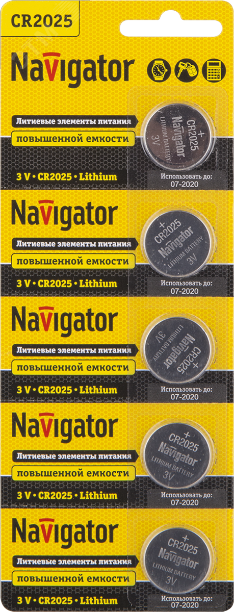 Изображение товара Батарейка NBT-CR2025-BP5 (шт)