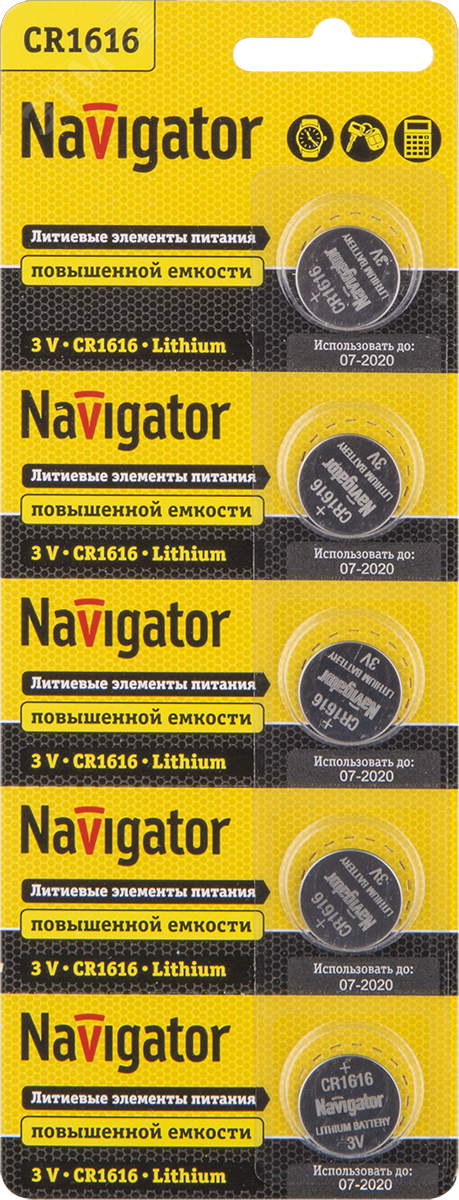 Изображение товара Батарейка NBT-CR1616-BP5 (шт)