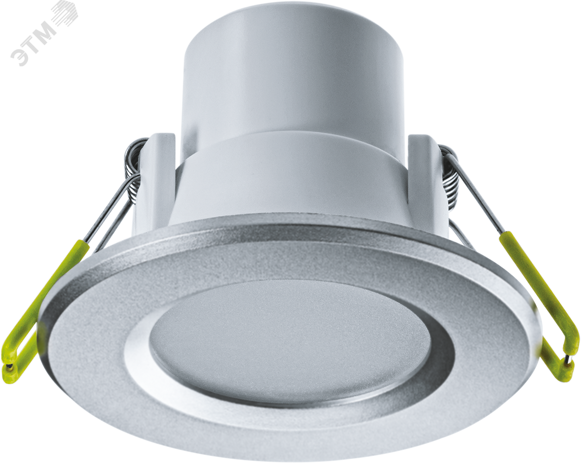 Изображение товара Светильник светодиодный ДВО-6Вт 3000К 350Лм серебро IP44