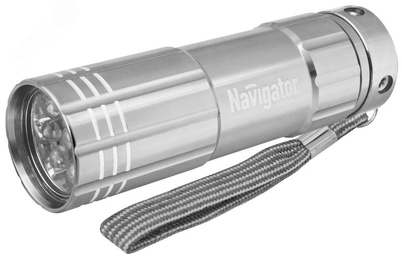 Изображение товара Фонарь светодиодный NPT-CM07-3АAA 9LED металл (шт)
