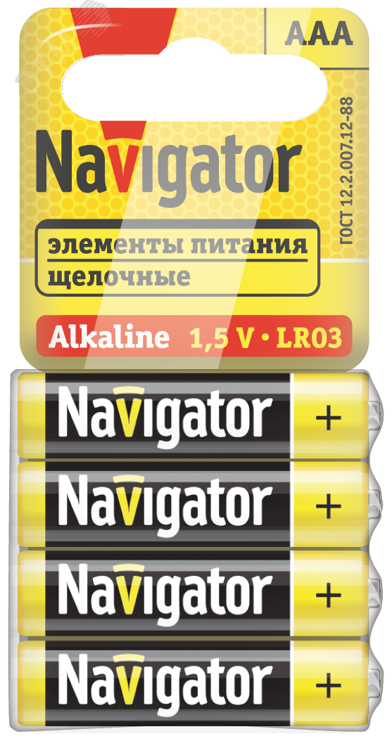 Изображение товара Батарейка NBT-03 (AAA LR03) 1.5V Alkaline (шт)