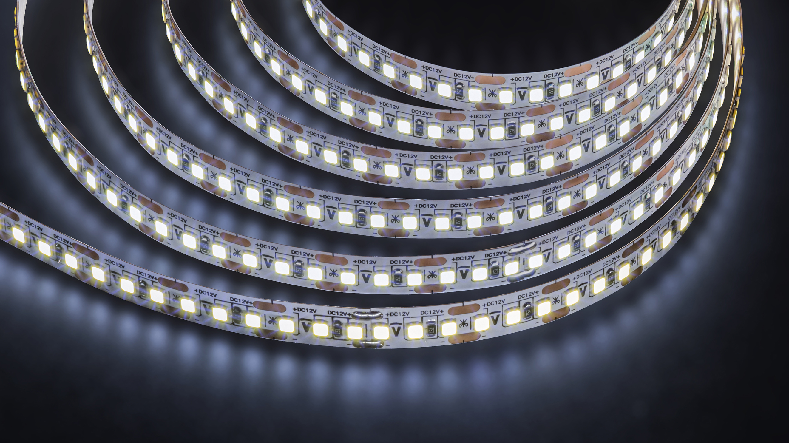 Лента светодиодная 16Вт/м 12В 6000К IP20 168LED/м NLS-2835 5м