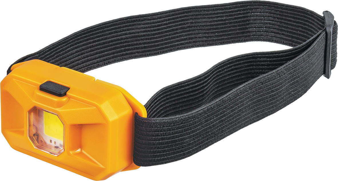 Фонарь светодиодный NPT-H17-3AAA 3Вт COB LED 90лм 10м налобный пластик