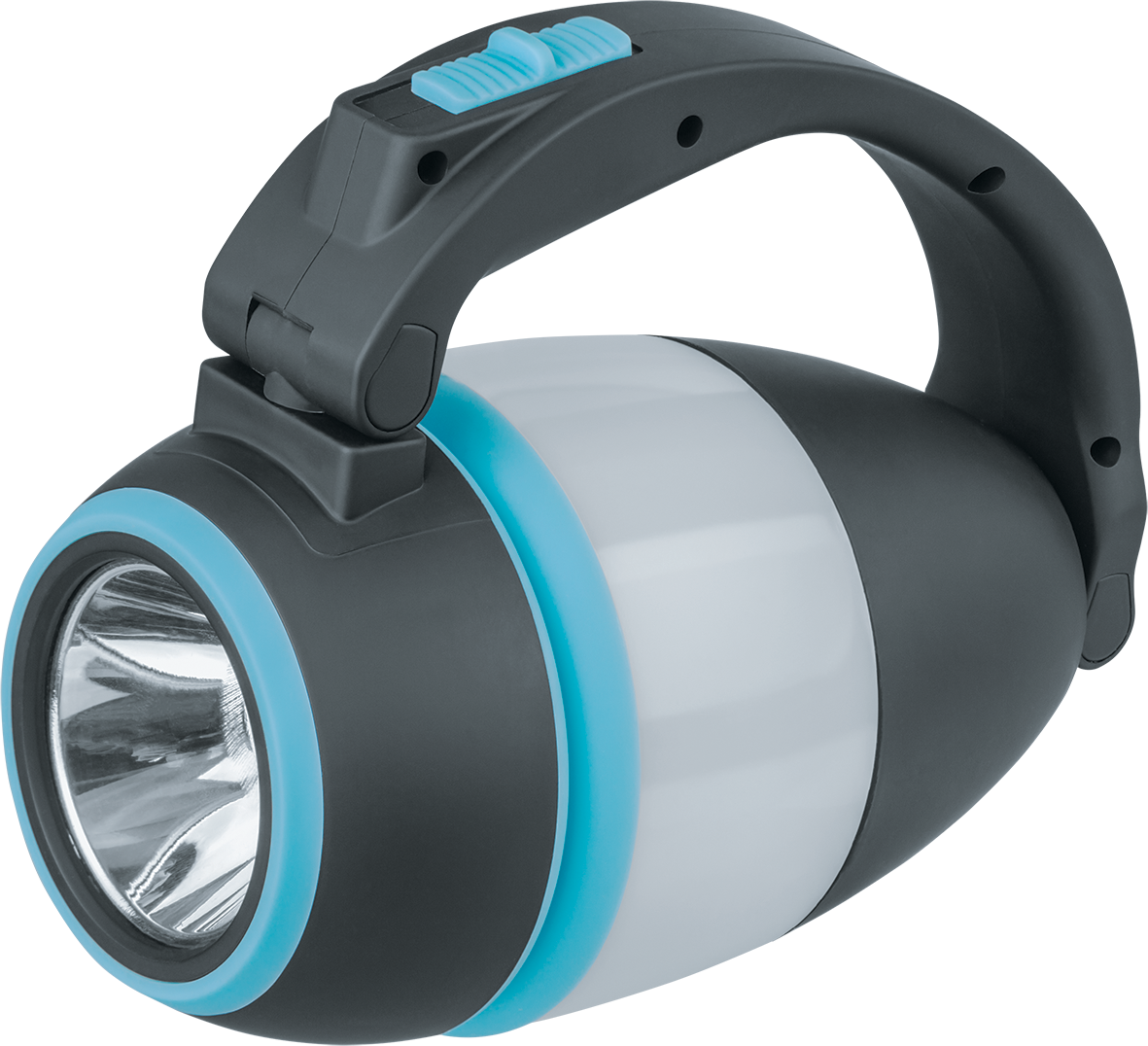 Фонарь светодиодный NPT-CA16-ACCU 1COB LED 5Вт+1LED 3Вт 240Лм 100м аккумуляторный прожектор+кемпинг+настольный пластик 1.5Ач