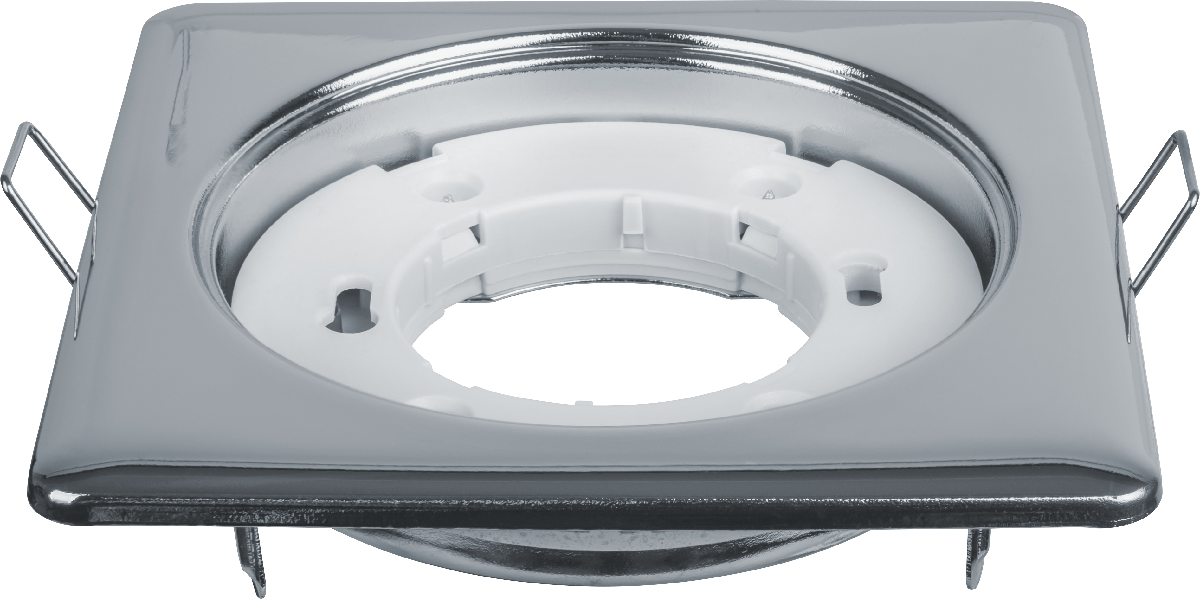 Светильник ДВО-15w GX53 без лампы квадратный хром