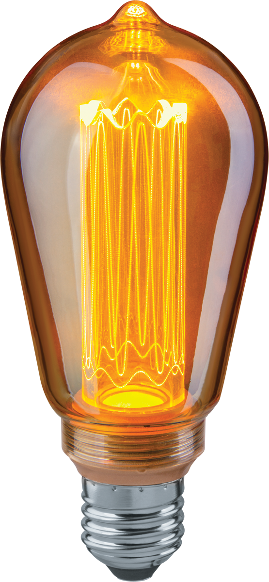 Лампа светодиодная LED 4вт Е27 теплый ST64 ретро PммA