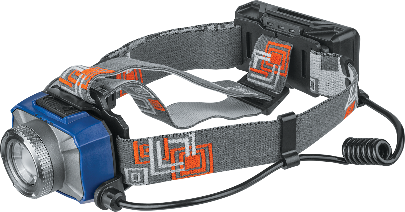 Фонарь светодиодный NPT-H18-ACCU 10Вт CREE XPL V4 LED аккумуляторный налобный пластик