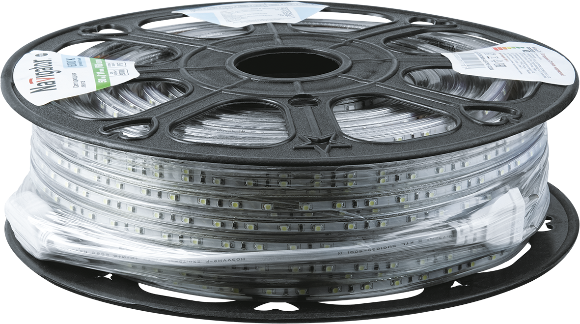 Лента светодиодная 7Вт/м 220В 6000К IP67 120LED/м NLS-2835 20м