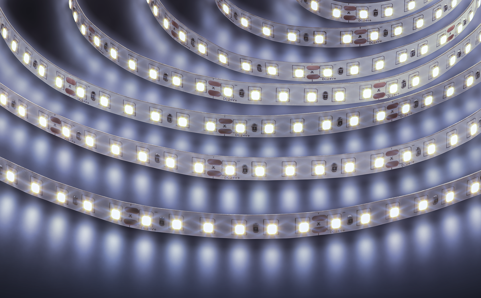 Лента светодиодная 9.6Вт/м 24В 6000К IP20 120LED/м NLS-2835 5м