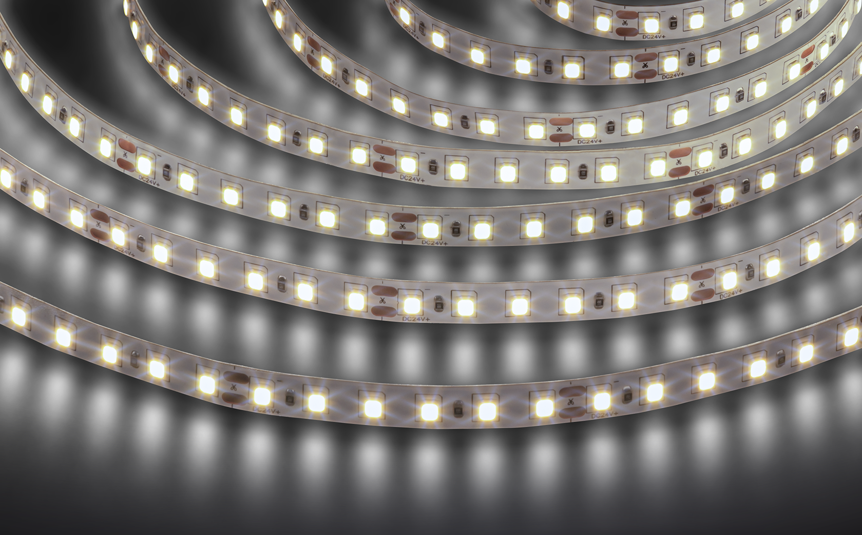 Лента светодиодная 9.6Вт/м 24В 4000К IP20 120LED/м NLS-2835 5м