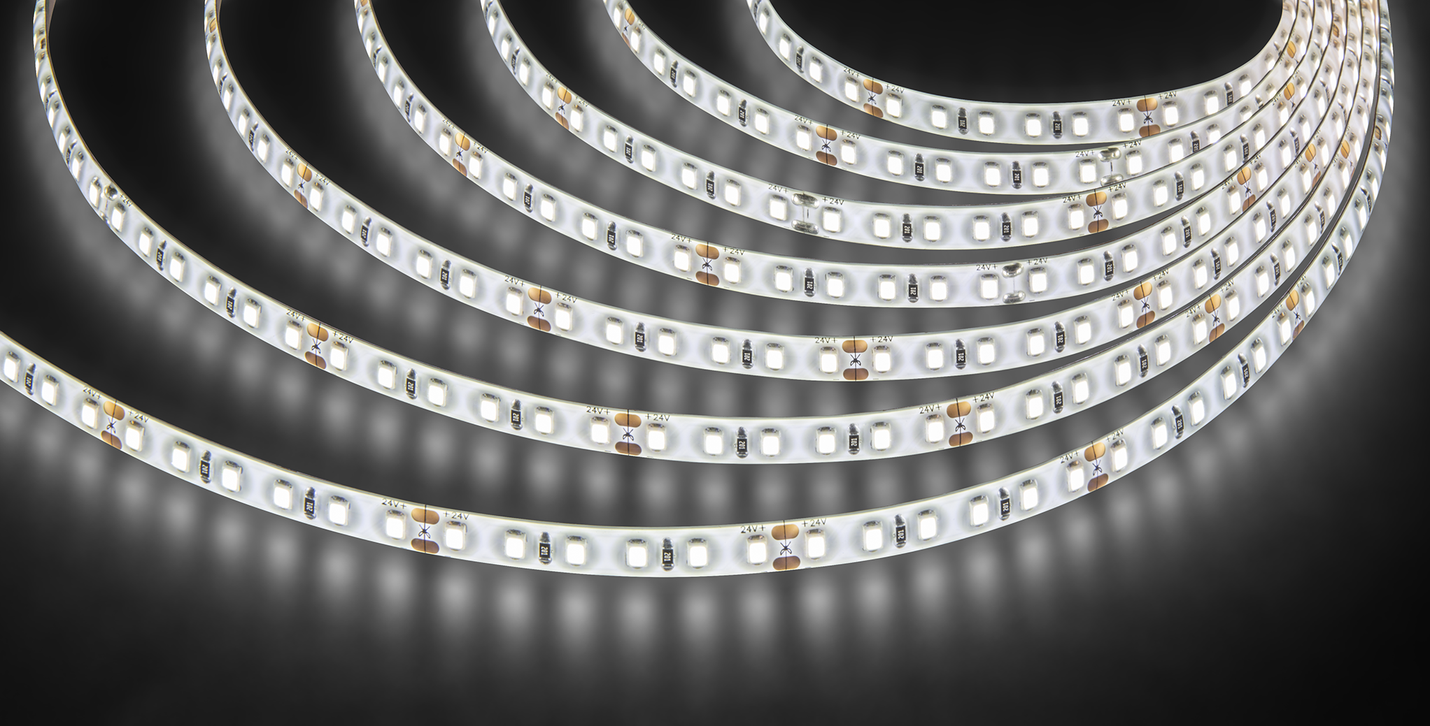 Лента светодиодная 9.6Вт/м 24В 4000К IP65 120LED/м NLS-2835 5м