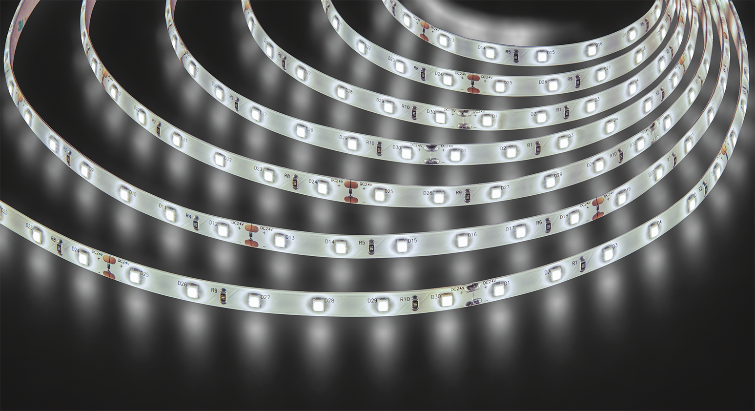 Лента светодиодная 4.8Вт/м 24В 4000К IP65 60LED/м NLS-2835 5м