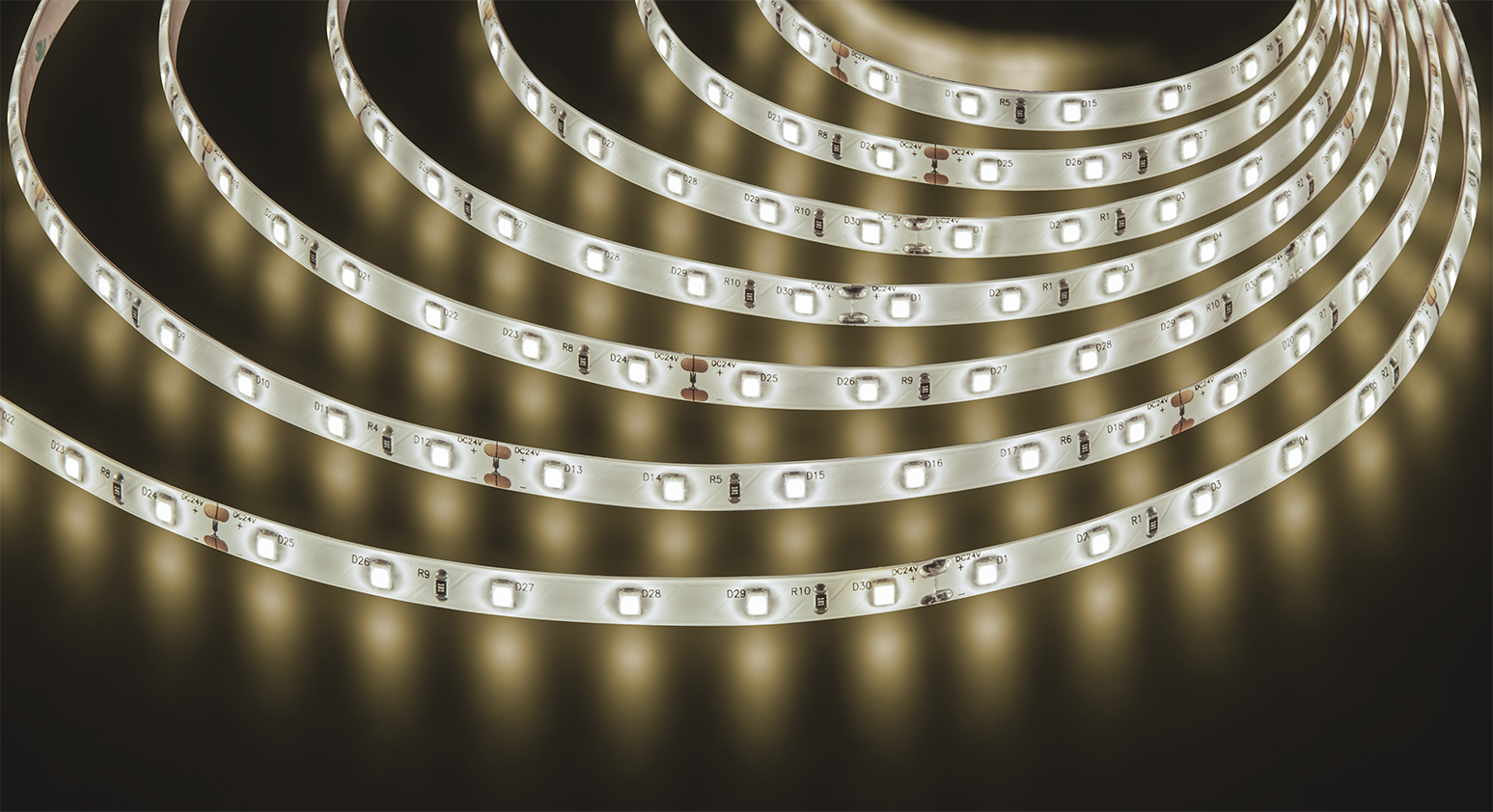 Лента светодиодная 4.8Вт/м 24В 3000К IP65 60LED/м NLS-2835 5м