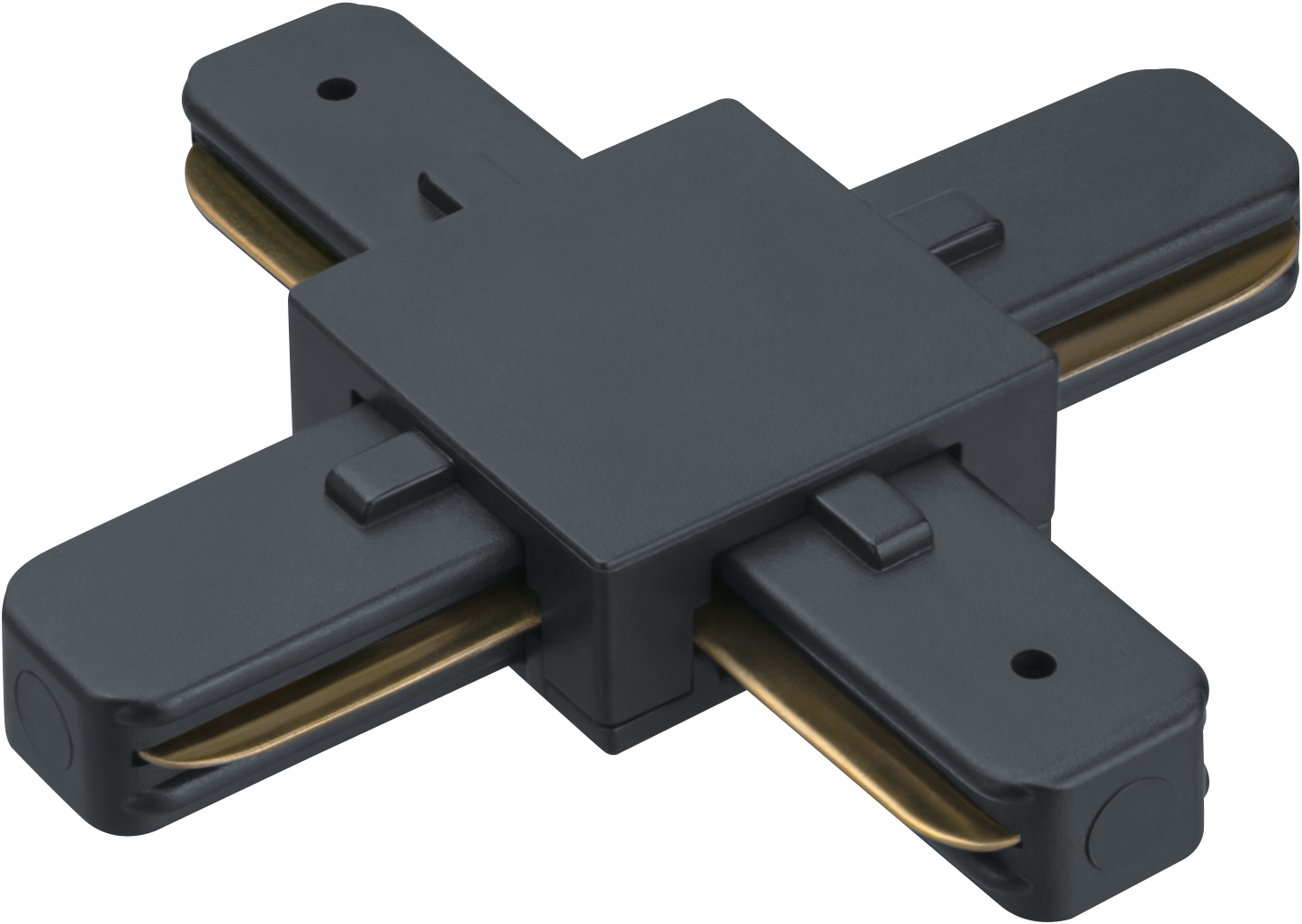 Коннектор Х-образный черный для шинопровода NLT-C-1L-AS2-BL-X