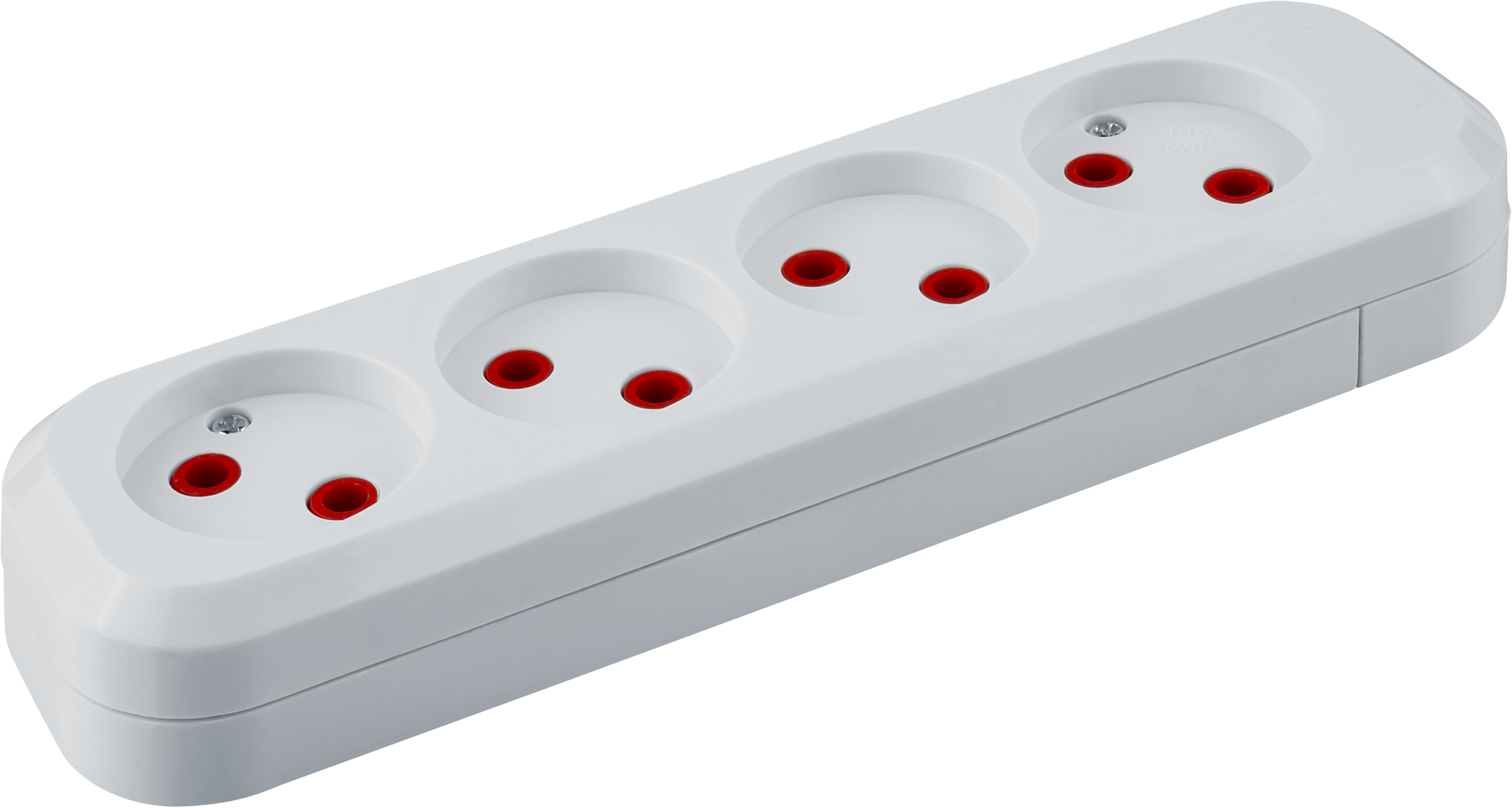 Колодка NCA-BL01-04-X-WH 4гн б/з пластик