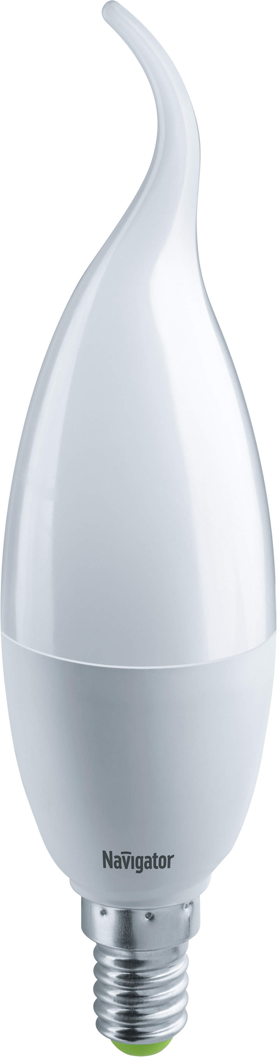 Лампа светодиодная LED 8.5вт Е14 теплый матовая свеча на ветру