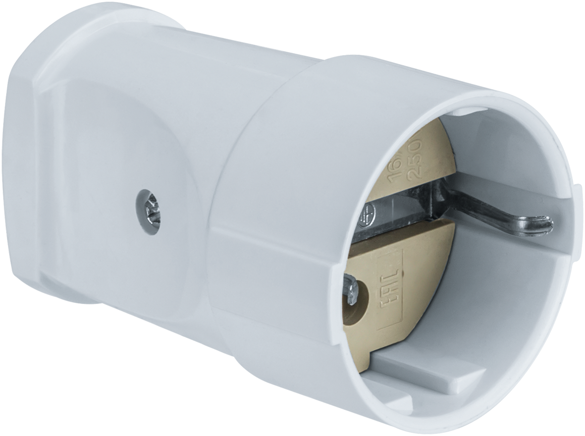 Розетка 61 366 NCA-SK01-16A-E-WH переносная с заземлением белая