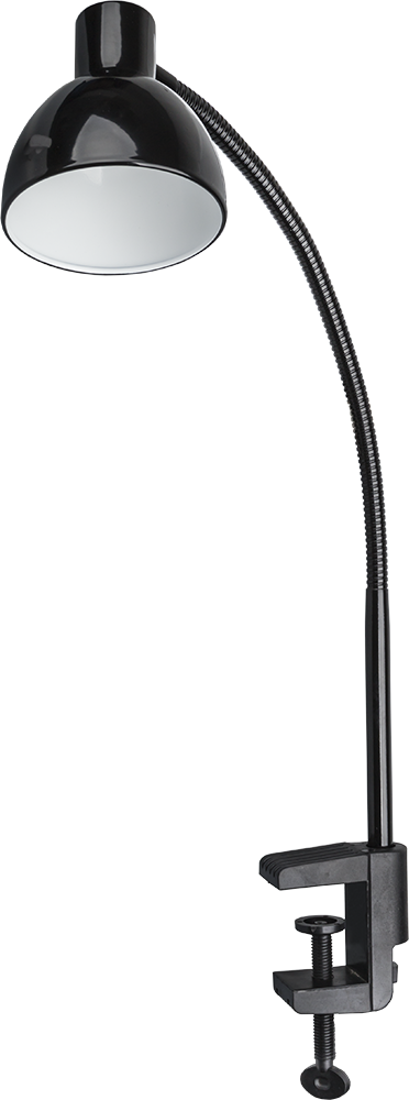 Светильник настольный светодиодный NDF-C010-6W-4K-BL-LED на струбцине черный