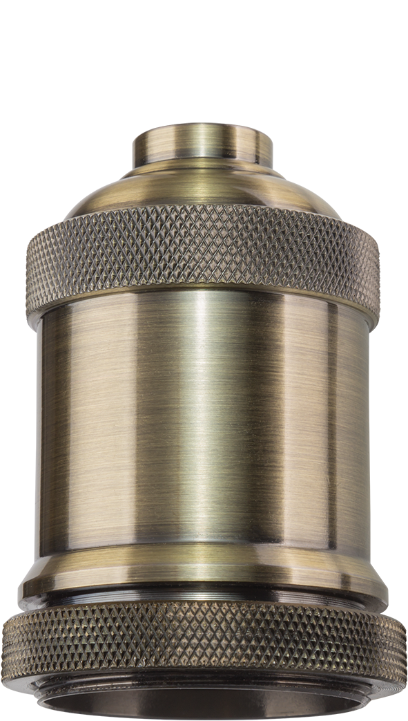 Патрон Е27 декор черненая бронза