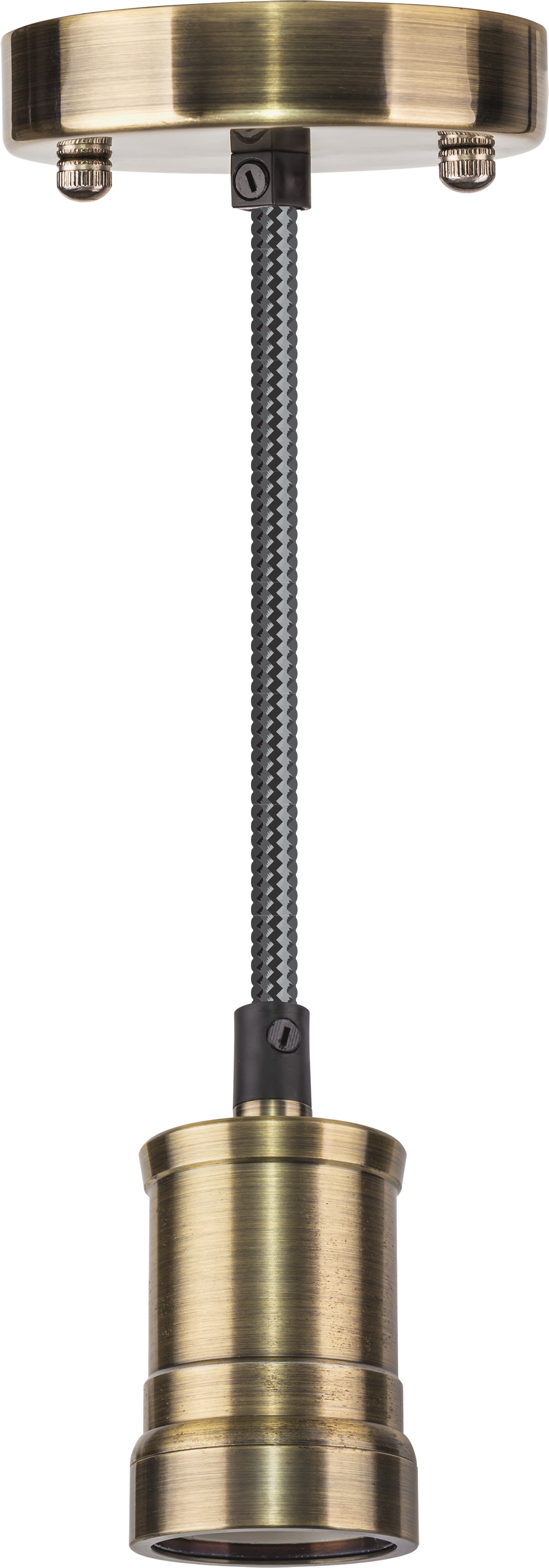 Светильник с проводом 1.5м Е27 декор черненая бронза