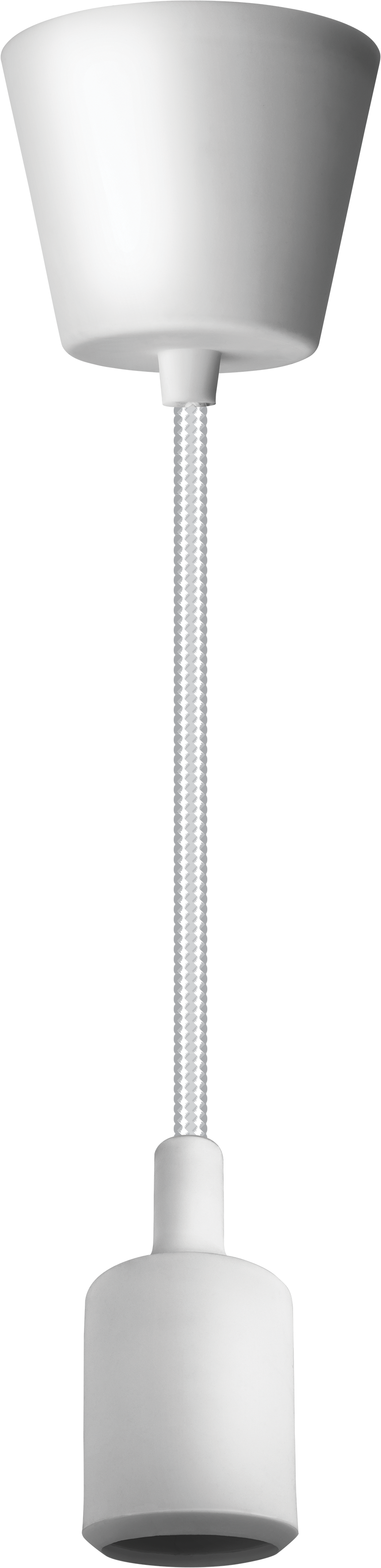 Светильник с проводом 1м.Е27 декор белый