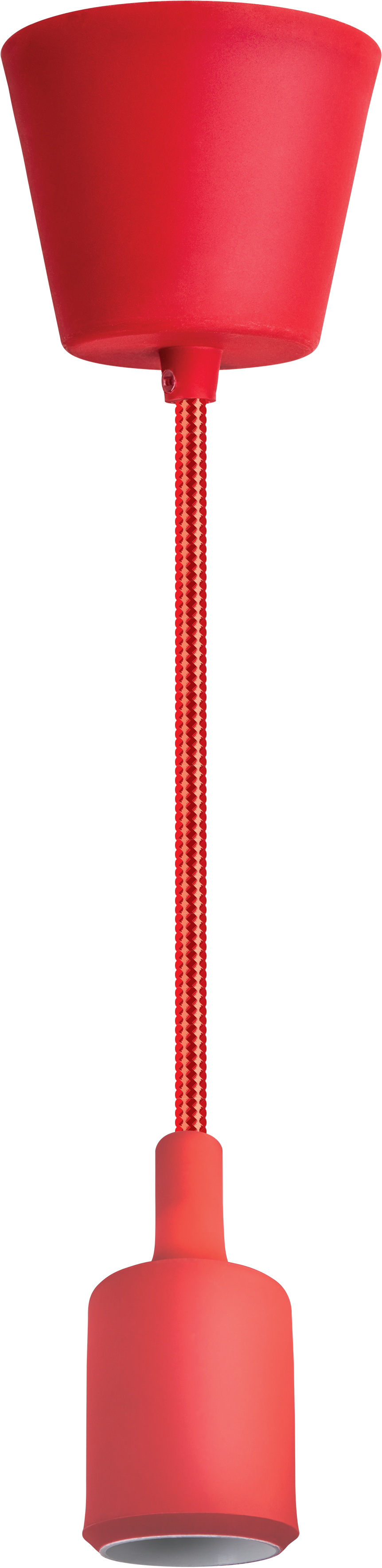 Светильник с проводом 1м.Е27 декор красный