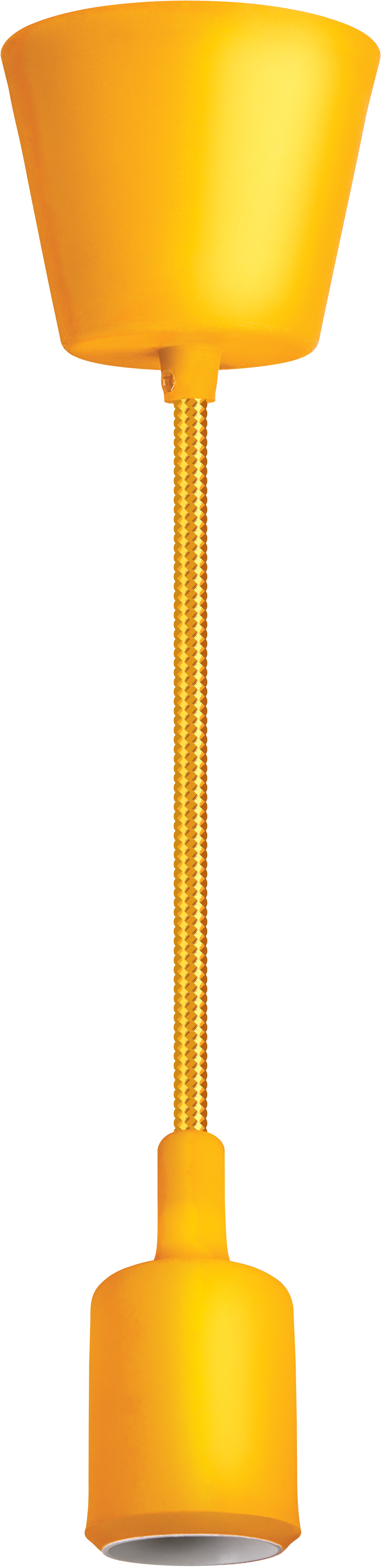 Светильник с проводом 1м.Е27 декор желтый