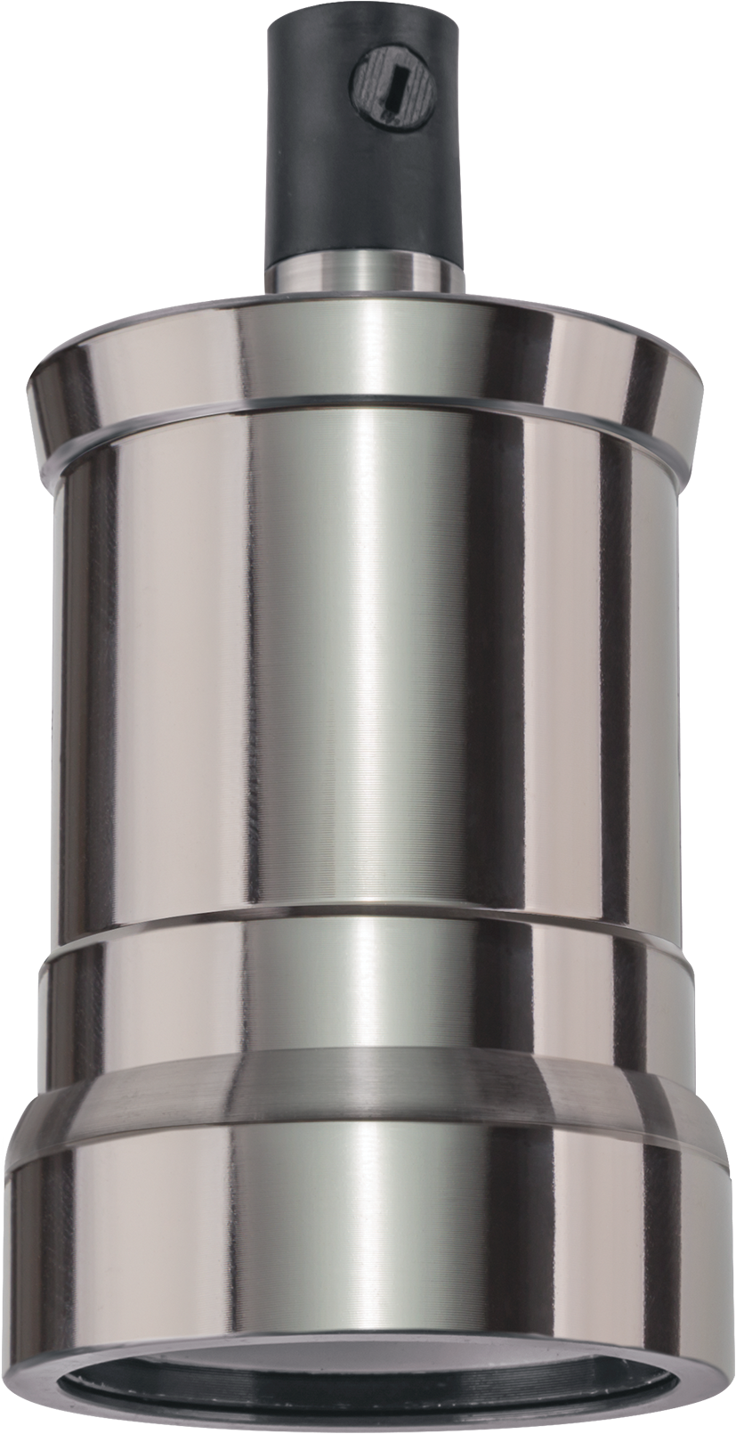 Патрон Е27 декор черный хром