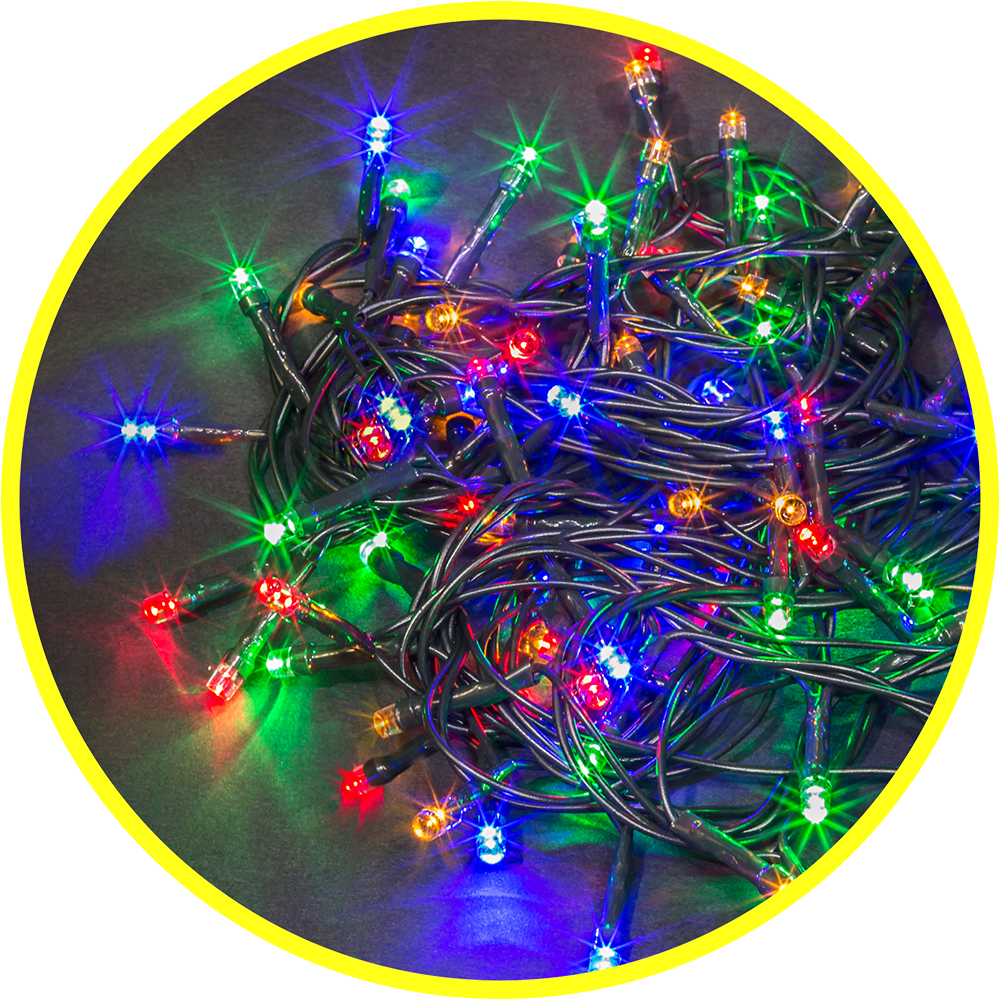 Гирлянда светодиодная новогодняя NGF-S01-50RGBY-5-4m-230-C8-G-IP20