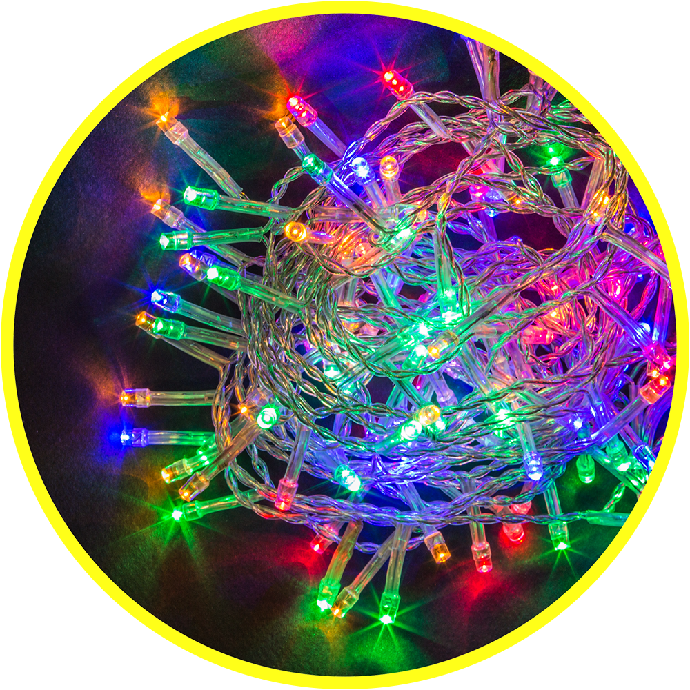 Гирлянда светодиодная новогодняя NGF-S01-50RGBY-5-3m-3AA-TR-IP20