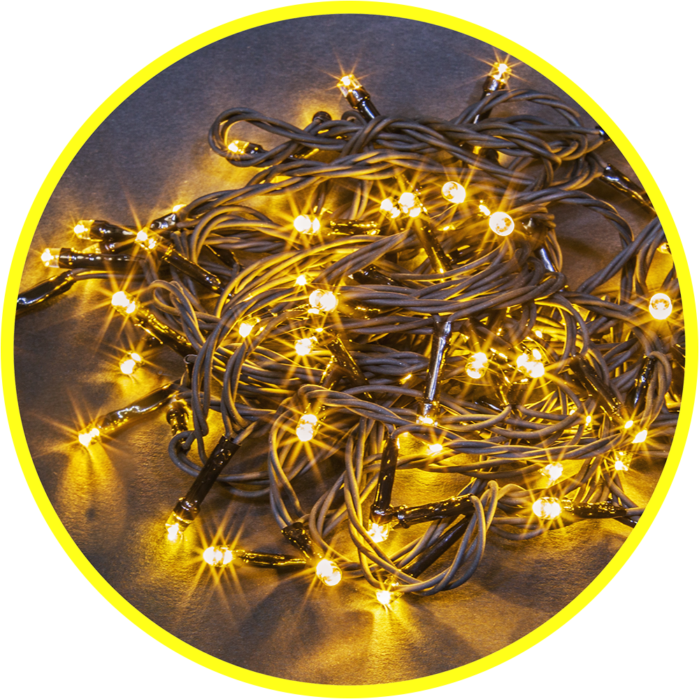 Гирлянда светодиодная новогодняя NGF-S01-140WW-5-8.5m-230-C8-G-IP20