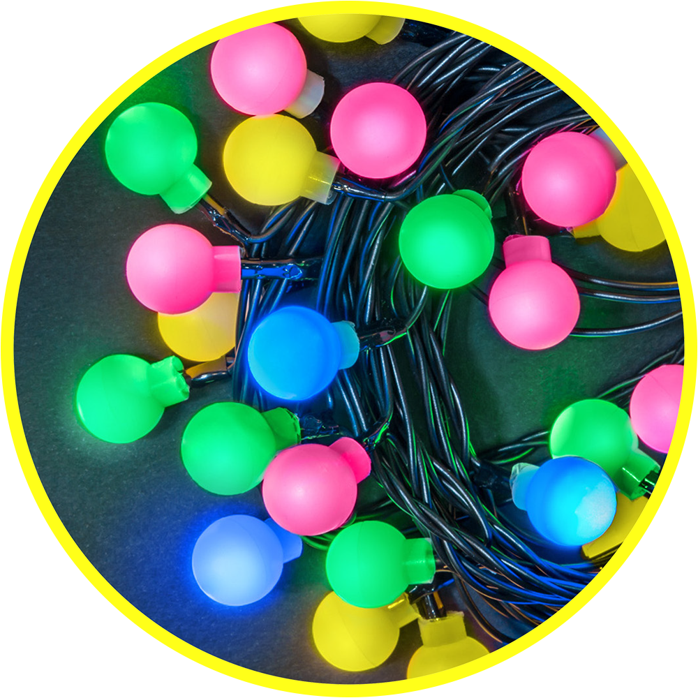 Гирлянда светодиодная новогодняя NGF-B01-80RGBWW-8-7.9m-230-C8-BL-IP20