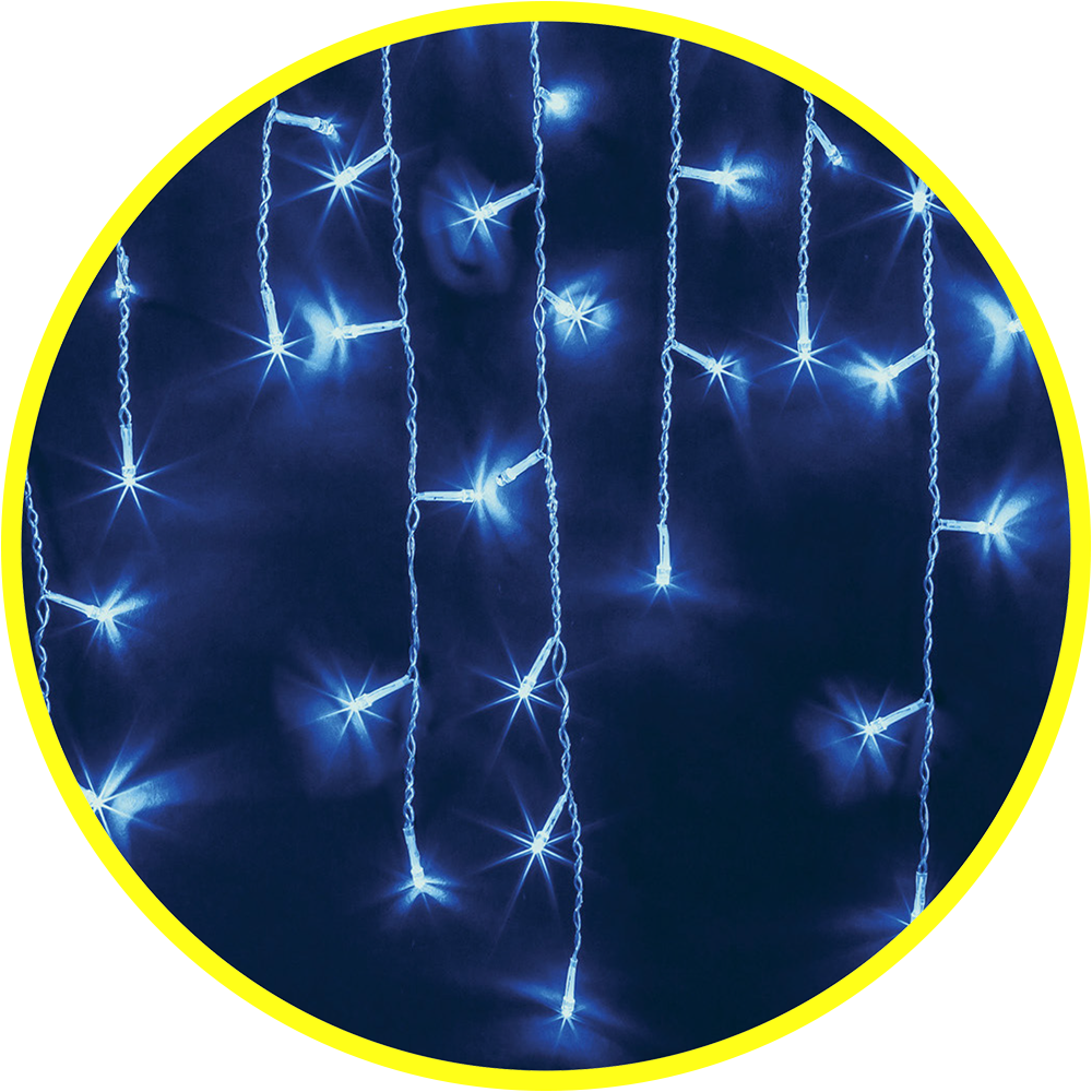 Гирлянда светодиодная новогодняя NGF-I01-100B-8-3.5 м-230-TR-IP44