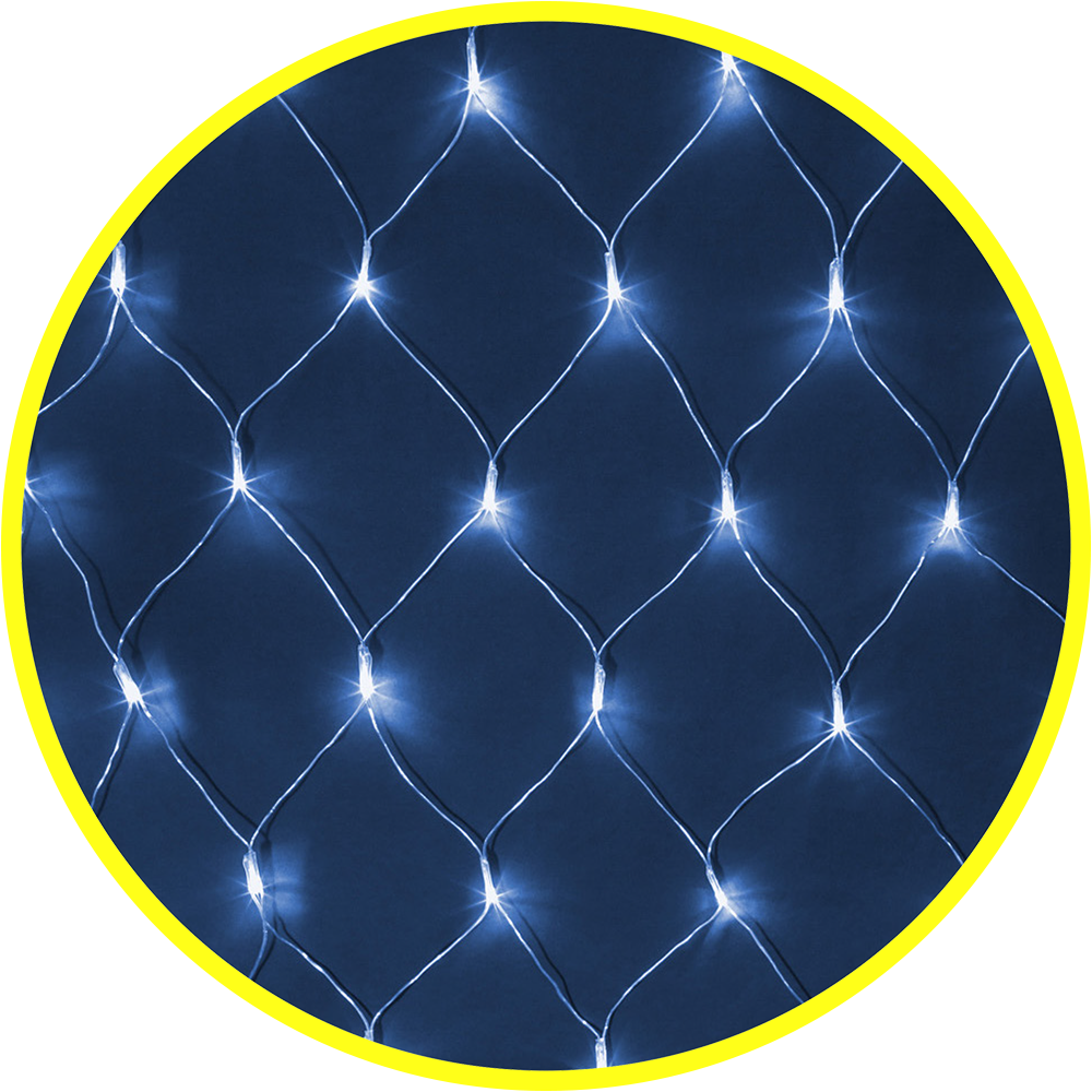 Гирлянда светодиодная новогодняя NGF-N01-240B-12-2x2m-230-TR-IP20