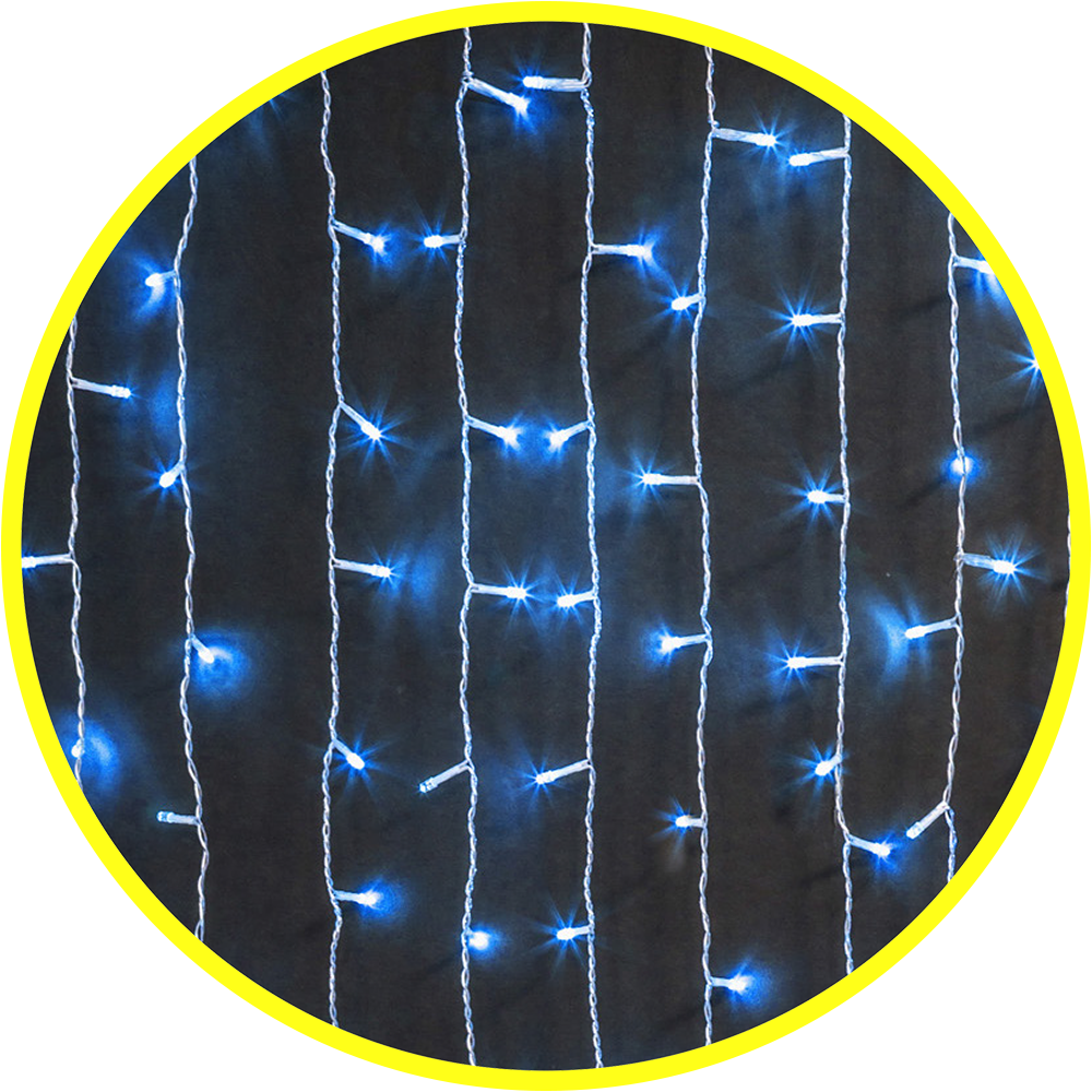 Гирлянда светодиодная новогодняя NGF-C01-357B-8-2x1.5m-230-TR-IP20