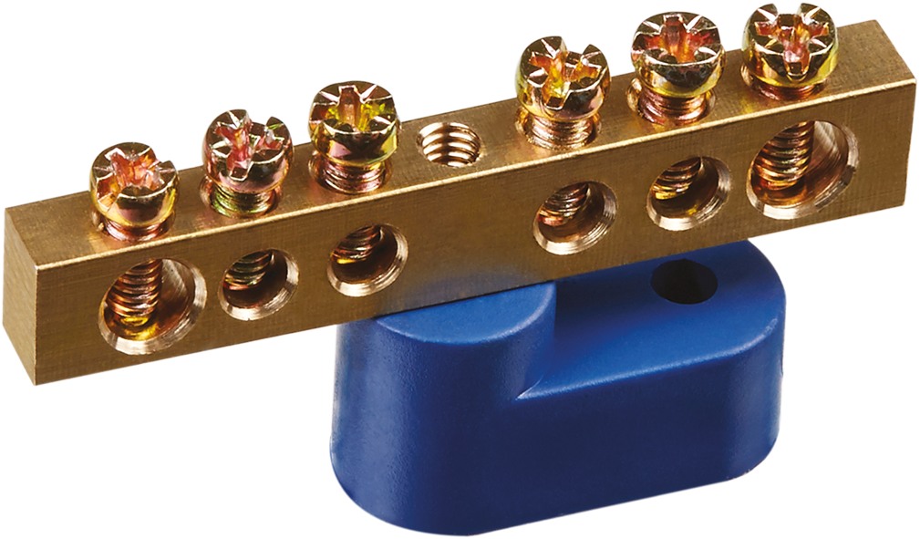 Шина нулевая на одном угловом изол NBB-M69-6C1/B