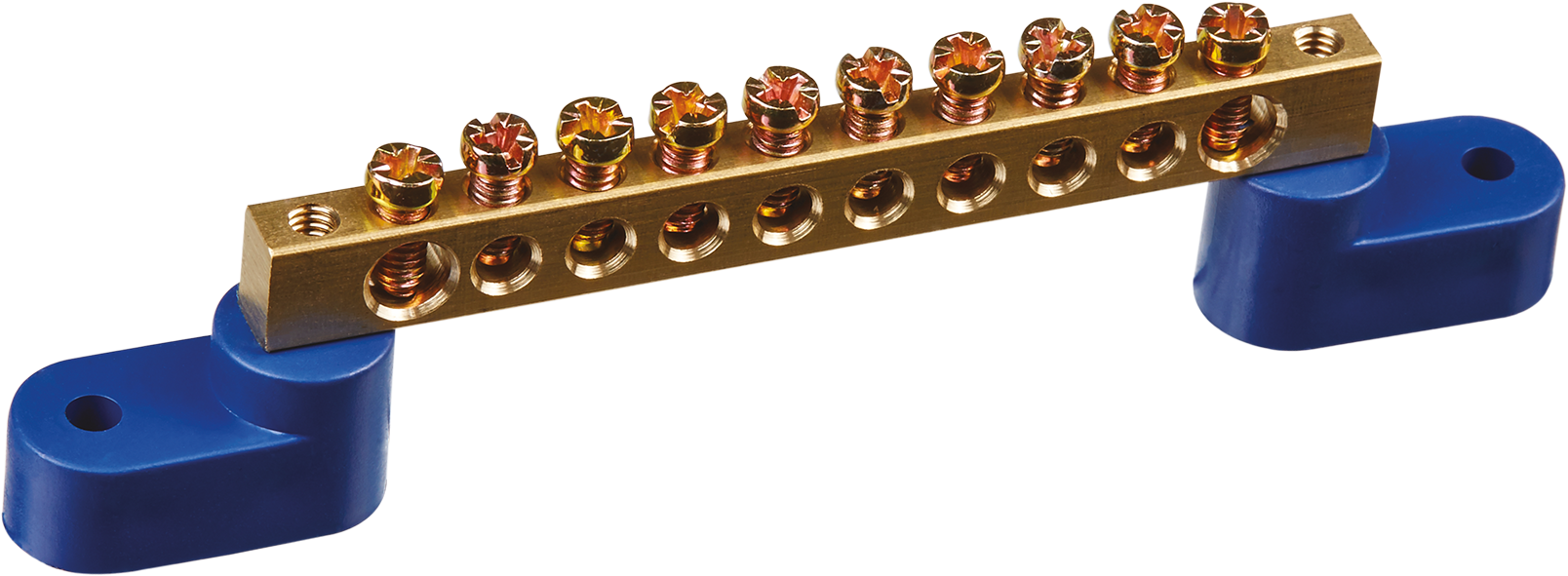 Шина нулевая на двух угловых изол NBB-M69-10C2/B