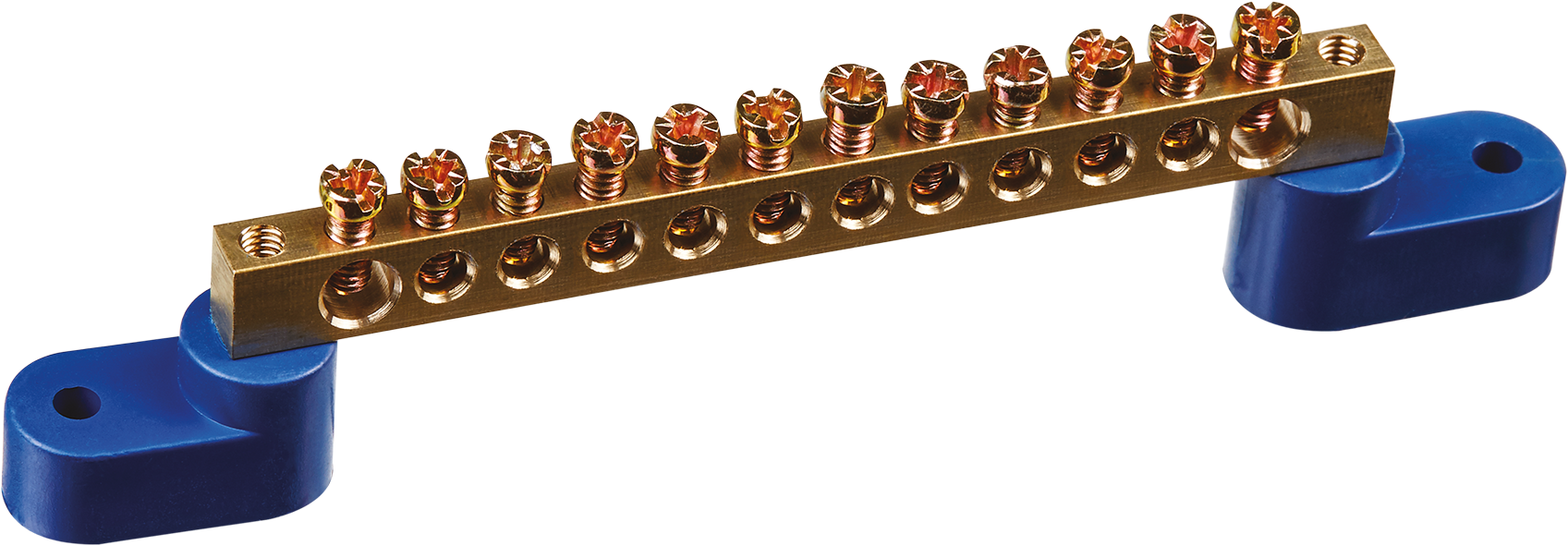 Шина нулевая на двух угловых изол NBB-M69-12C2/B